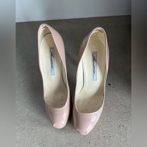 Brian Atwood patent leather nude heels size 36 1/2 EU